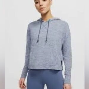 Nike Dri-Fit Cropped Blue Hoodie